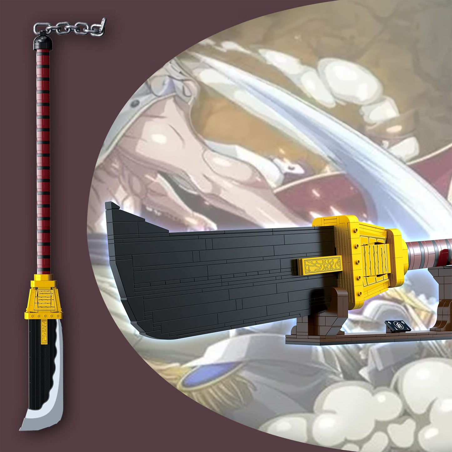 Anime Whitebeard Murakumogiri Sword Building Set