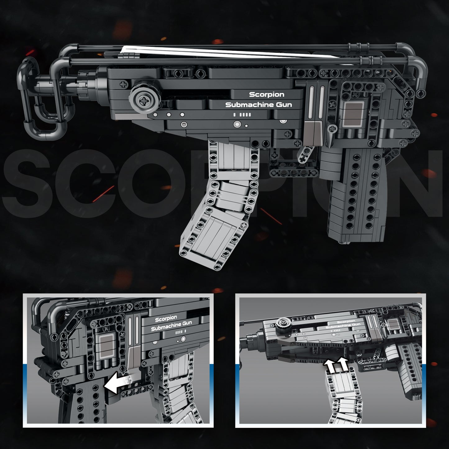 Scorpion Submachine Gun Building Set