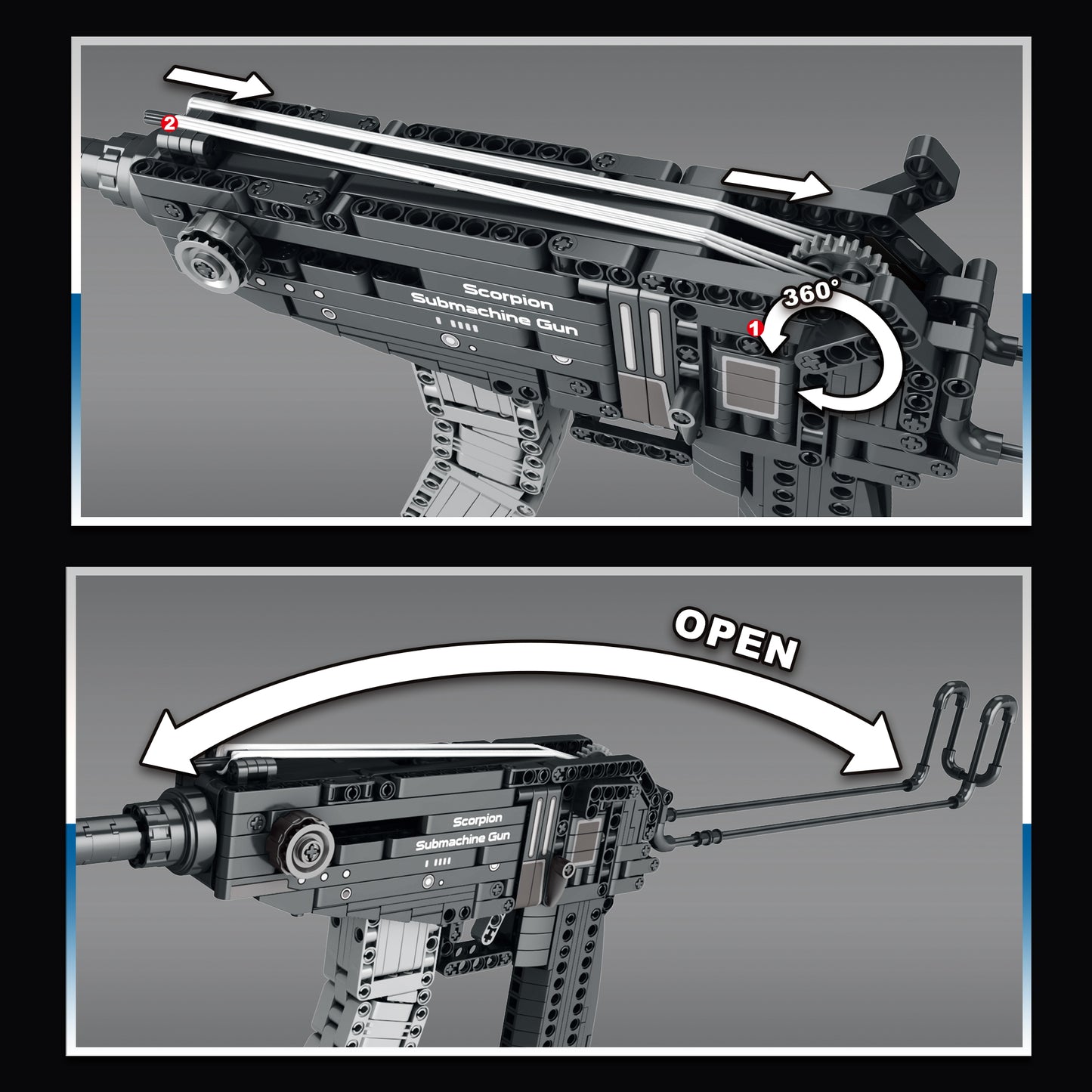 Scorpion Submachine Gun Building Set