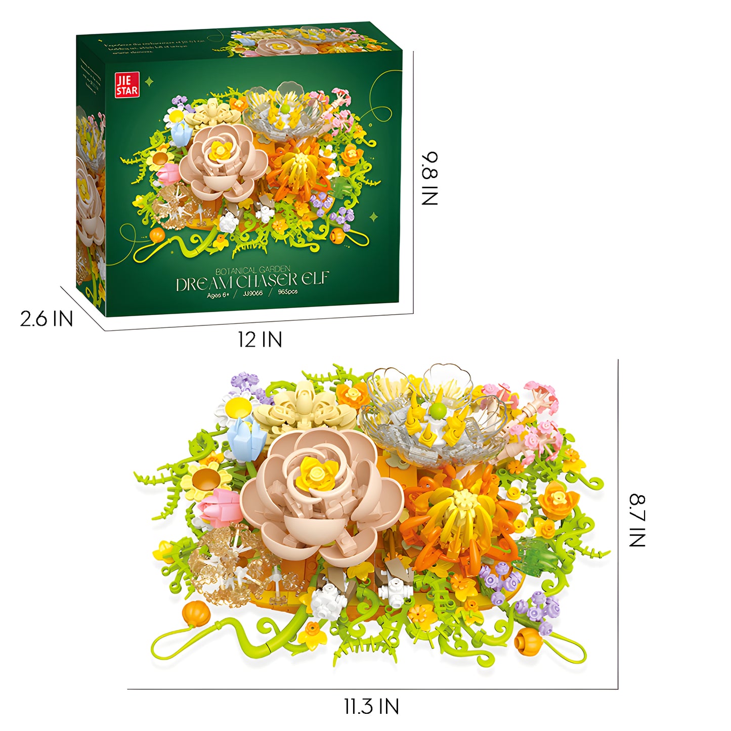 Wildflower Bouquet Building Block Set