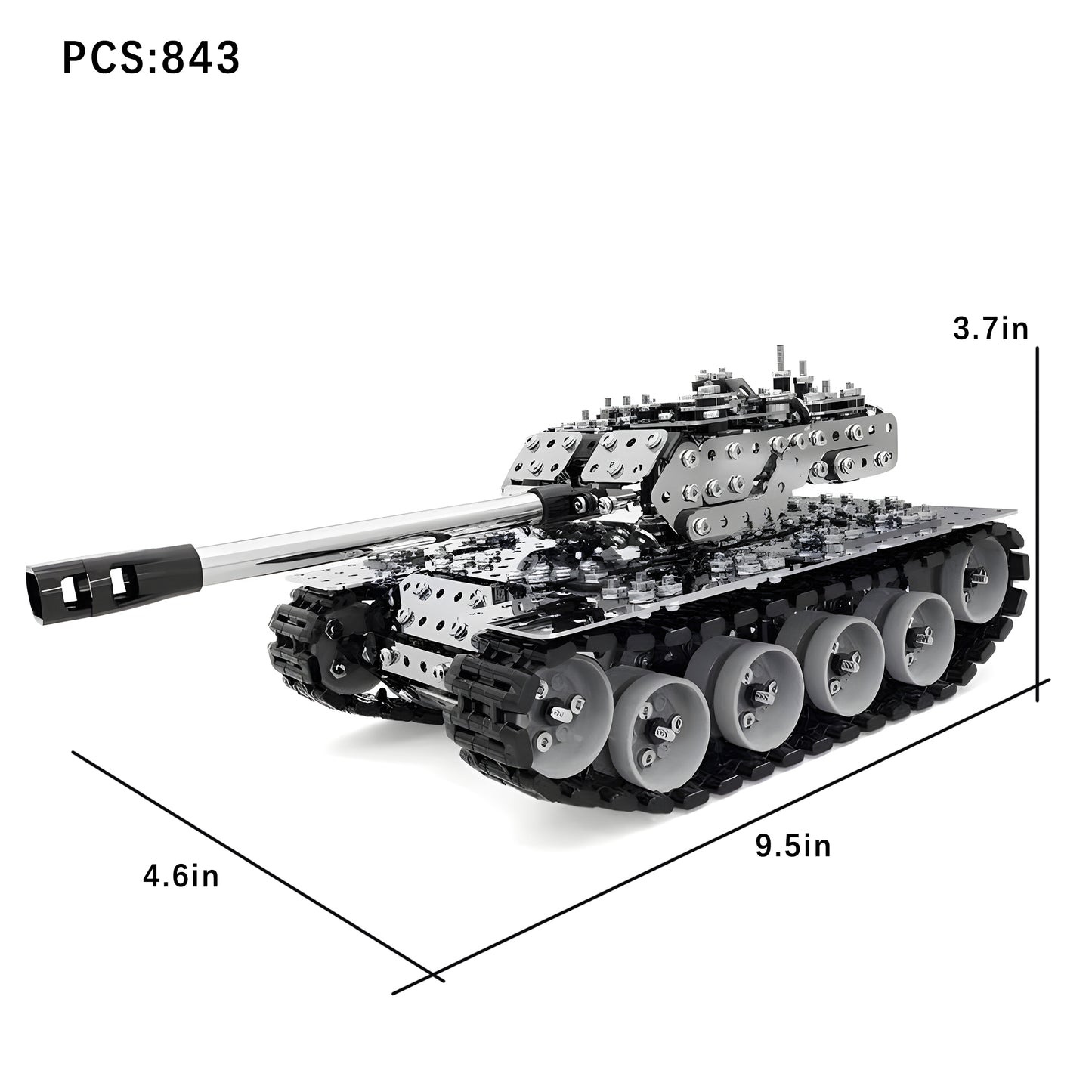 3D Metal Puzzle Tank Building Set