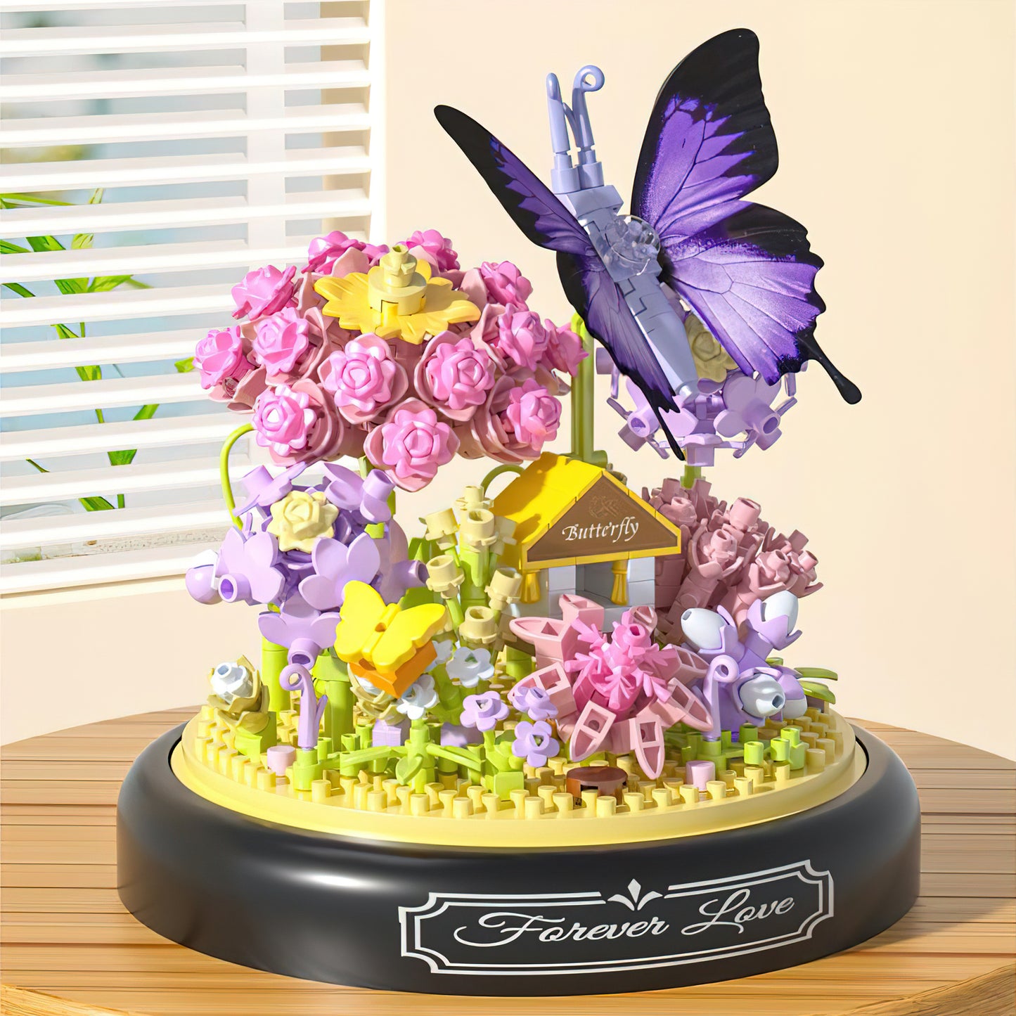 Flower Butterfly Bouquet Building Block Set