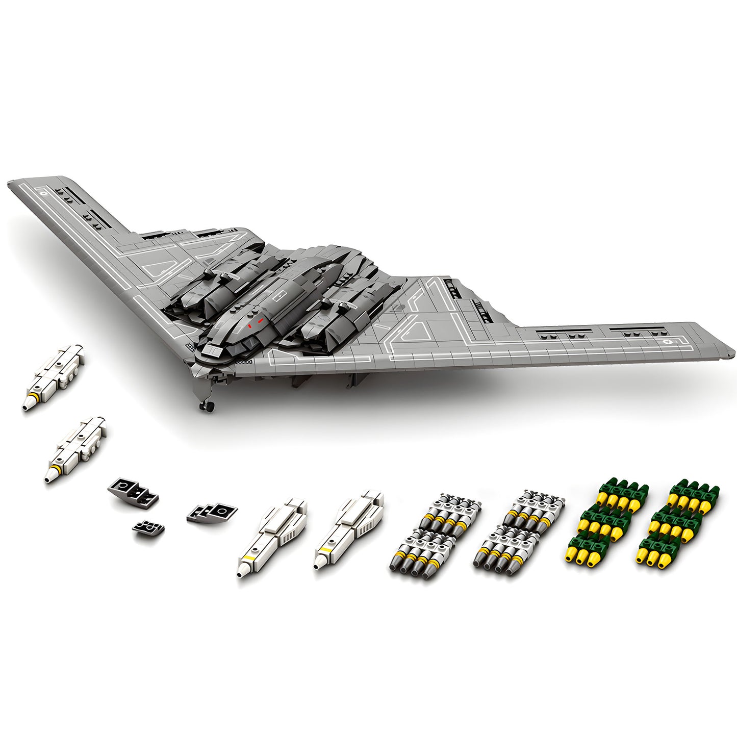 B2 Bomber Fighter Jet Building Block Set